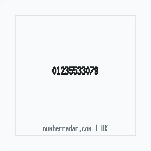 Reverse number check for +44 1235 533079 — who called me?