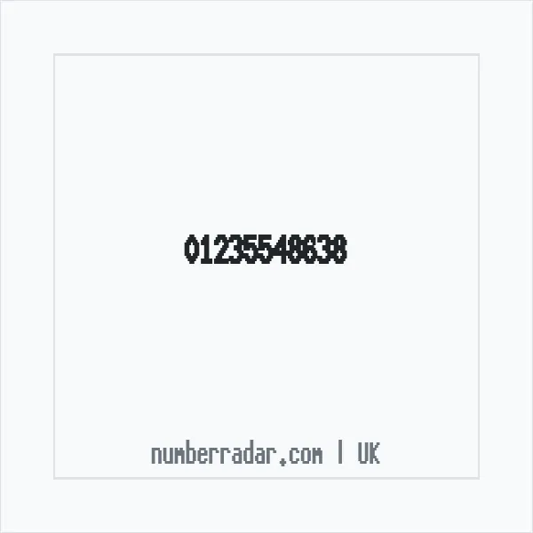 Reverse number check for +44 1235 548638 — who called me?