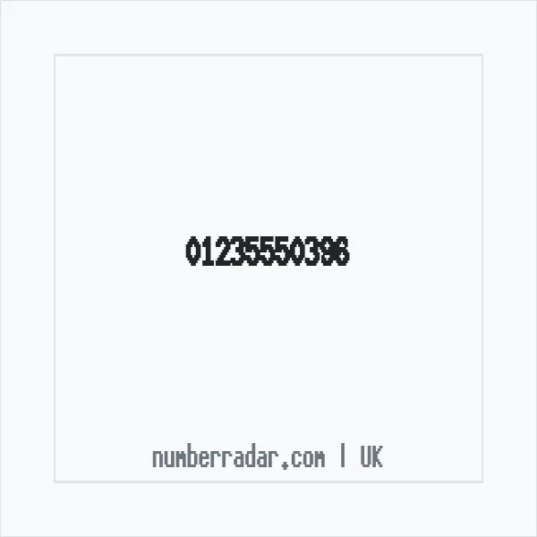 Reverse number check for +44 1235 550396 — who called me?