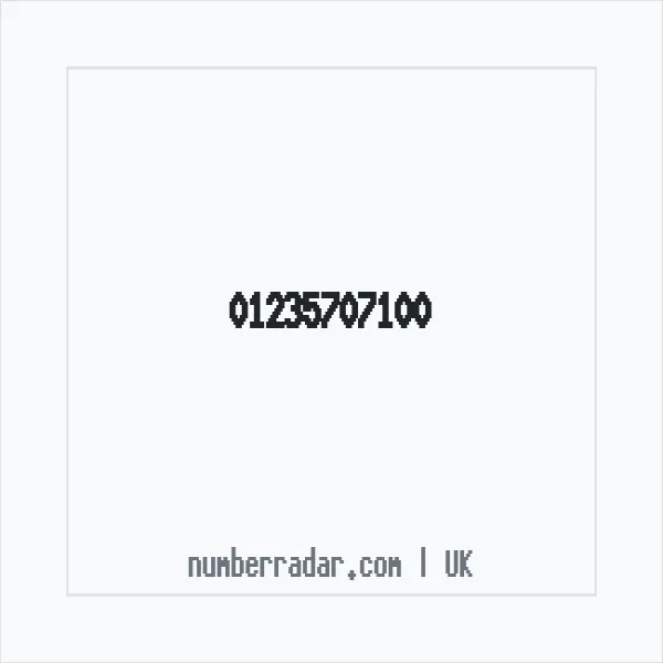 Reverse number check for +44 1235 707100 — who called me?