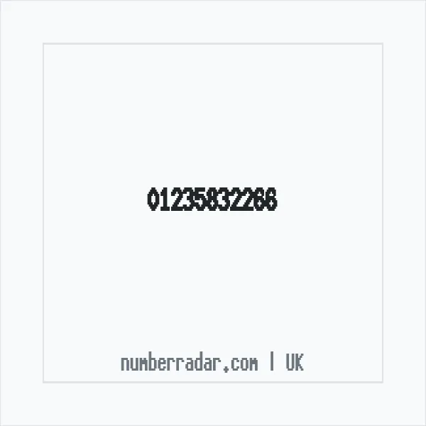 Reverse number check for +44 1235 832266 — who called me?