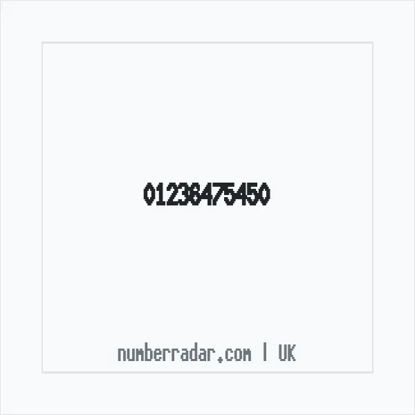 Reverse number check for +44 1236 475450 — who called me?