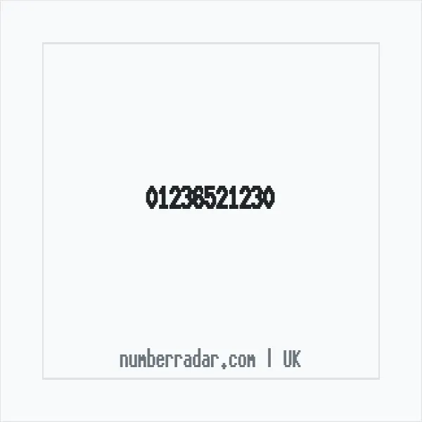 Reverse number check for +44 1236 521230 — who called me?