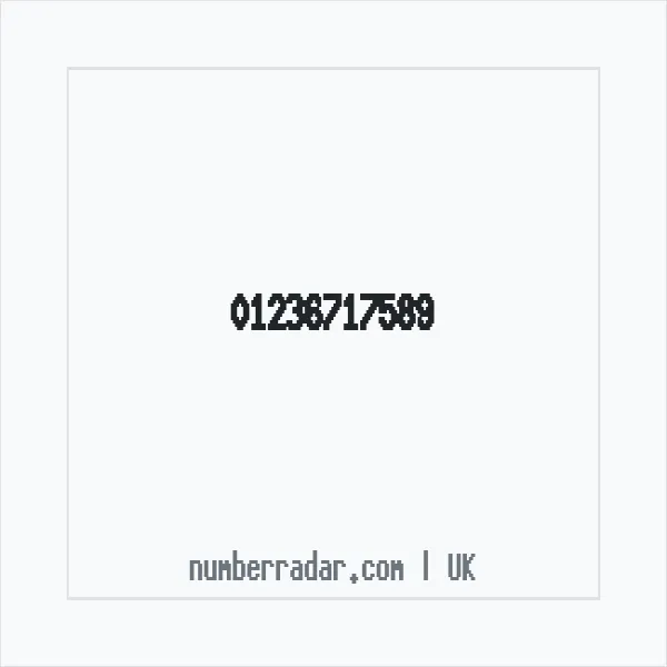 Reverse number check for +44 1236 717589 — who called me?
