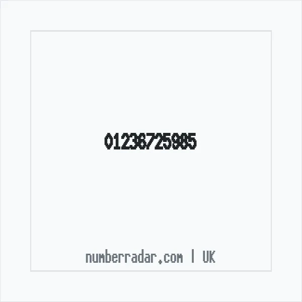 Reverse number check for +44 1236 725985 — who called me?