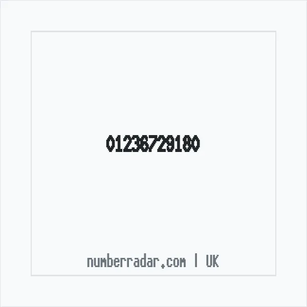 Reverse number check for +44 1236 729180 — who called me?