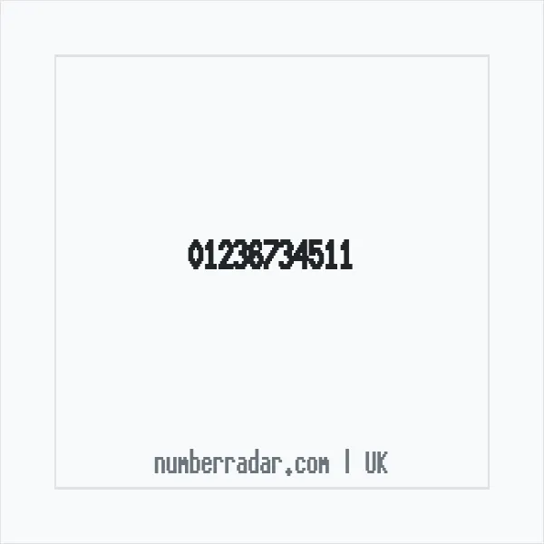 Reverse number check for +44 1236 734511 — who called me?