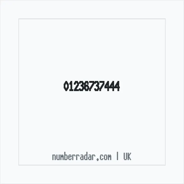 Reverse number check for +44 1236 737444 — who called me?