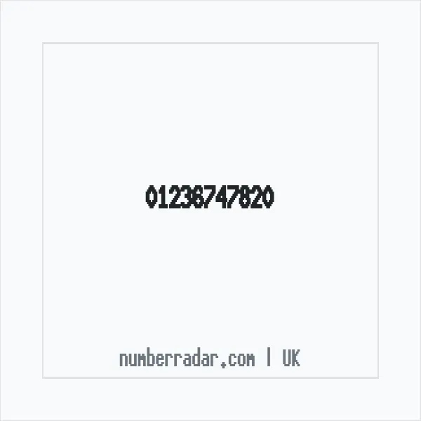 Reverse number check for +44 1236 747820 — who called me?