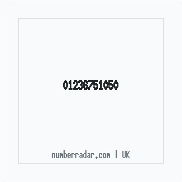 Reverse number check for +44 1236 751050 — who called me?