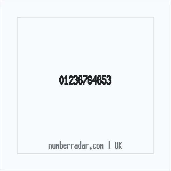 Reverse number check for +44 1236 764653 — who called me?