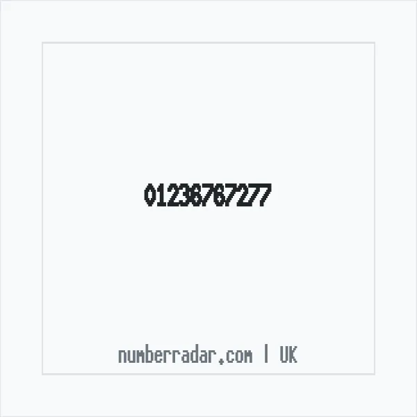 Reverse number check for +44 1236 767277 — who called me?