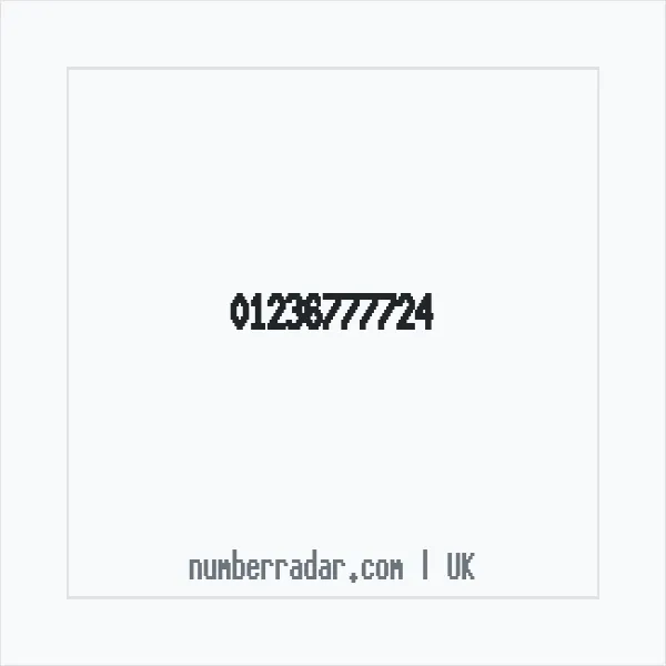 Reverse number check for +44 1236 777724 — who called me?