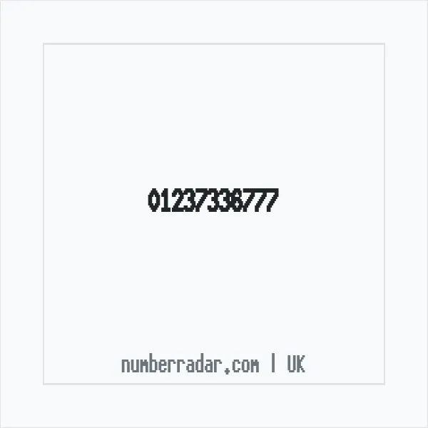 Reverse number check for +44 1237 336777 — who called me?