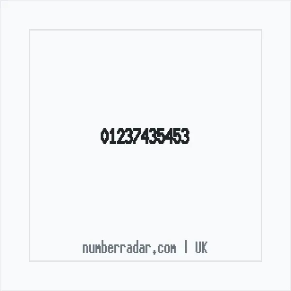 Reverse number check for +44 1237 435453 — who called me?