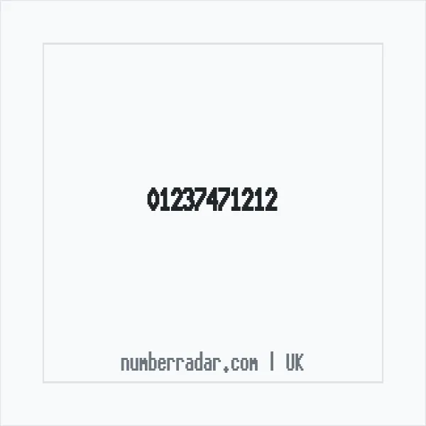 Reverse number check for +44 1237 471212 — who called me?