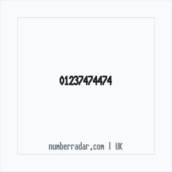 Reverse number check for +44 1237 474474 — who called me?