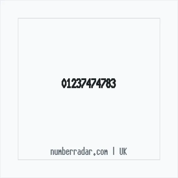 Reverse number check for +44 1237 474783 — who called me?