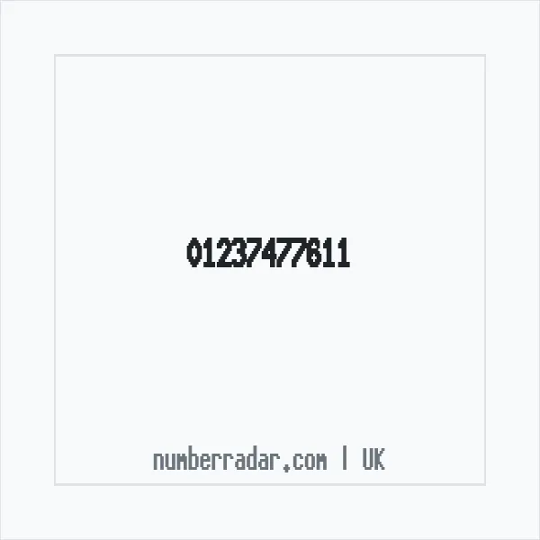 Reverse number check for +44 1237 477611 — who called me?