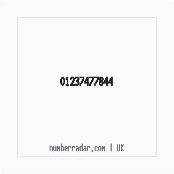 Reverse number check for +44 1237 477844 — who called me?