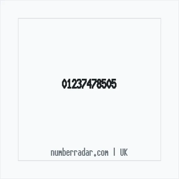 Reverse number check for +44 1237 478505 — who called me?