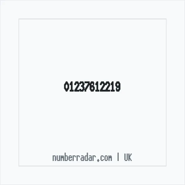 Reverse number check for +44 1237 612219 — who called me?