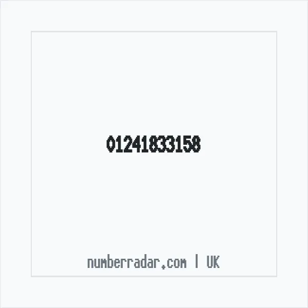 Reverse number check for +44 1241 833158 — who called me?