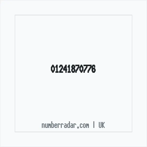 Reverse number check for +44 1241 870776 — who called me?