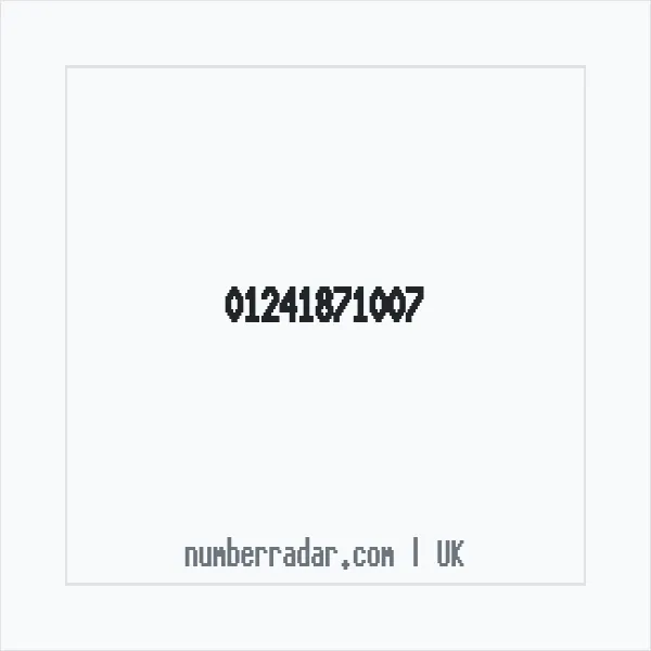 Reverse number check for +44 1241 871007 — who called me?