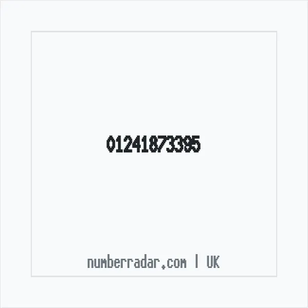 Reverse number check for +44 1241 873395 — who called me?