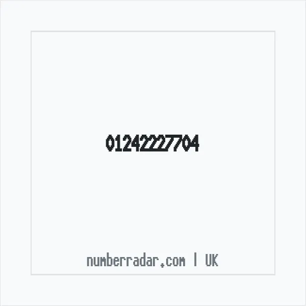 Reverse number check for +44 1242 227704 — who called me?