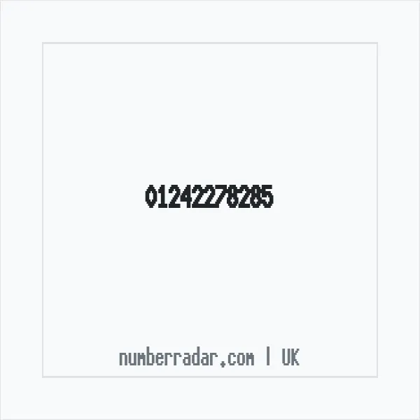 Reverse number check for +44 1242 278285 — who called me?