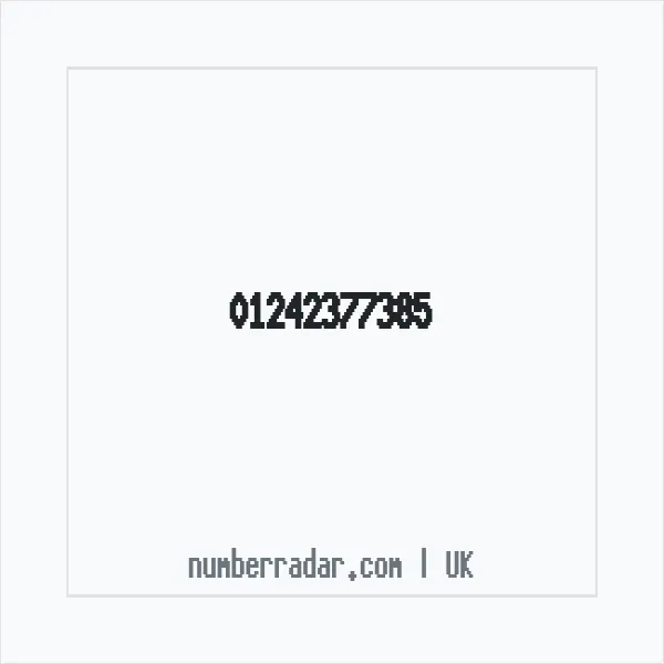 Reverse number check for +44 1242 377385 — who called me?