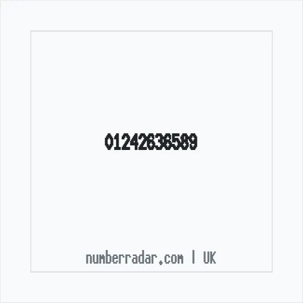 Reverse number check for +44 1242 636589 — who called me?
