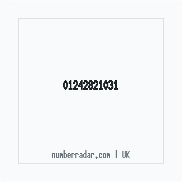 Reverse number check for +44 1242 821031 — who called me?