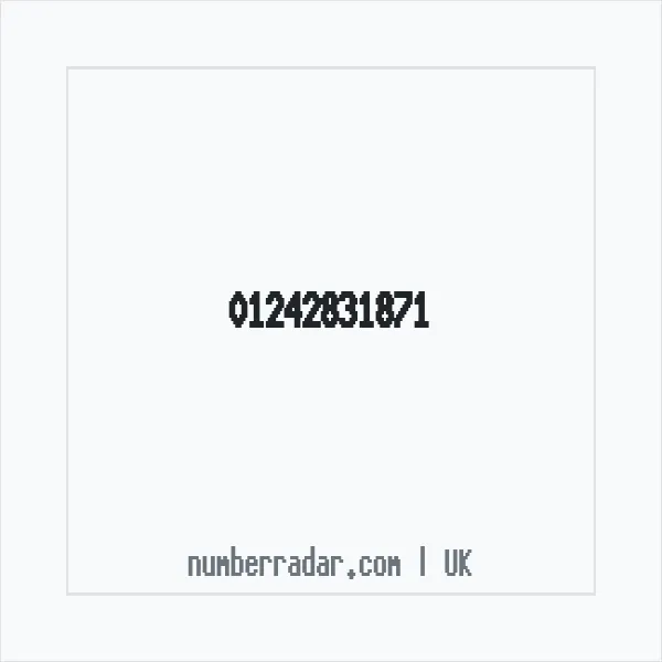Reverse number check for +44 1242 831871 — who called me?