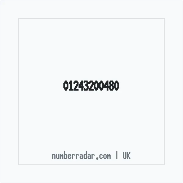Reverse number check for +44 1243 200480 — who called me?