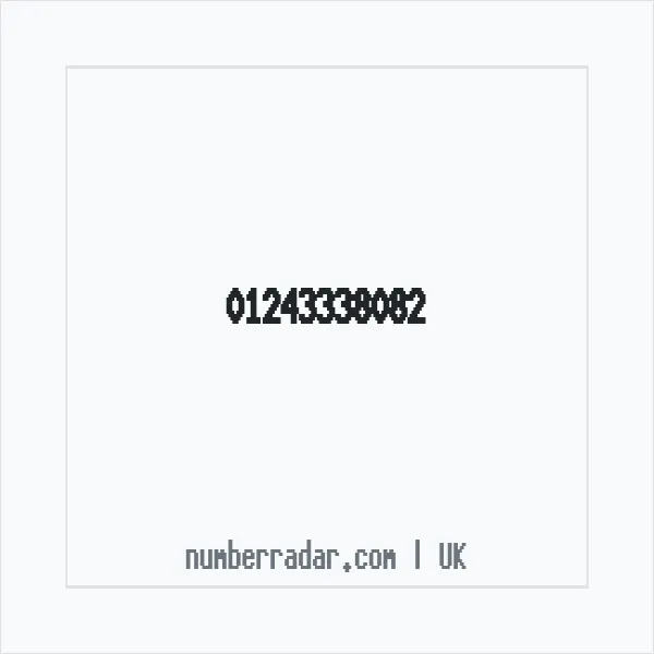 Reverse number check for +44 1243 338082 — who called me?