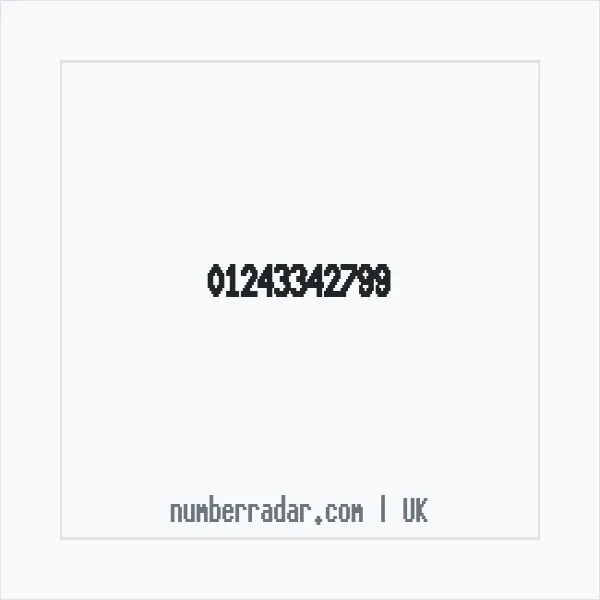 Reverse number check for +44 1243 342799 — who called me?
