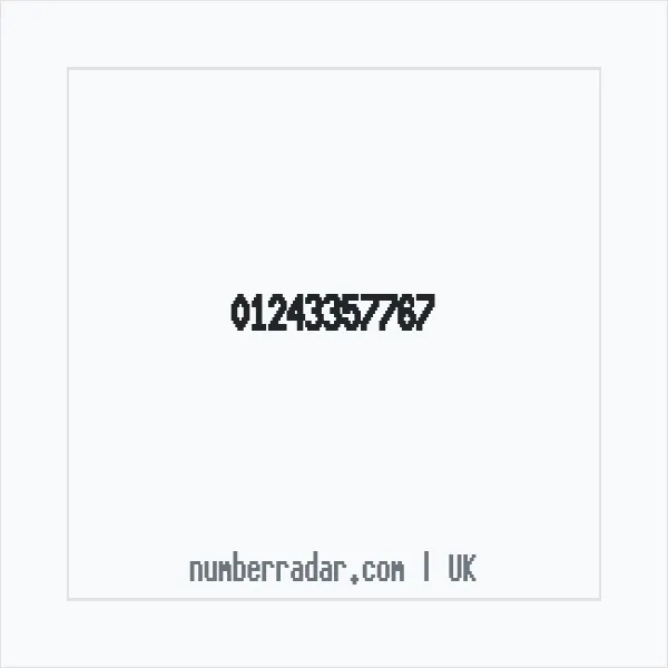 Reverse number check for +44 1243 357767 — who called me?