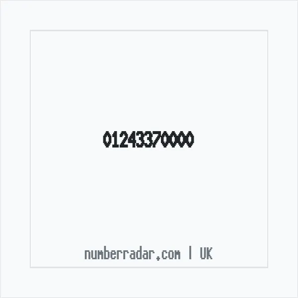 Reverse number check for +44 1243 370000 — who called me?