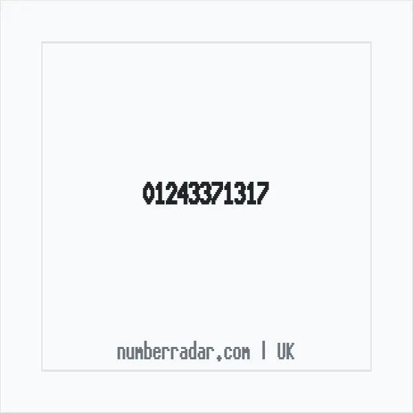 Reverse number check for +44 1243 371317 — who called me?