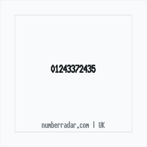 Reverse number check for +44 1243 372435 — who called me?