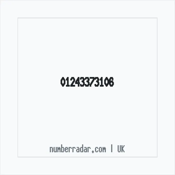 Reverse number check for +44 1243 373106 — who called me?