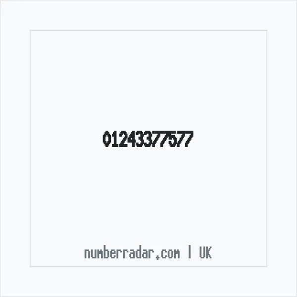 Reverse number check for +44 1243 377577 — who called me?