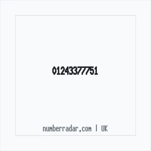 Reverse number check for +44 1243 377751 — who called me?