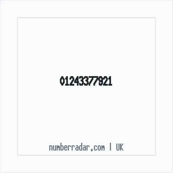 Reverse number check for +44 1243 377921 — who called me?
