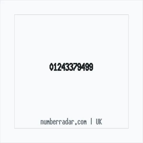 Reverse number check for +44 1243 379499 — who called me?