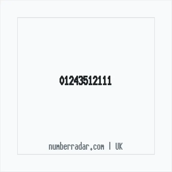 Reverse number check for +44 1243 512111 — who called me?