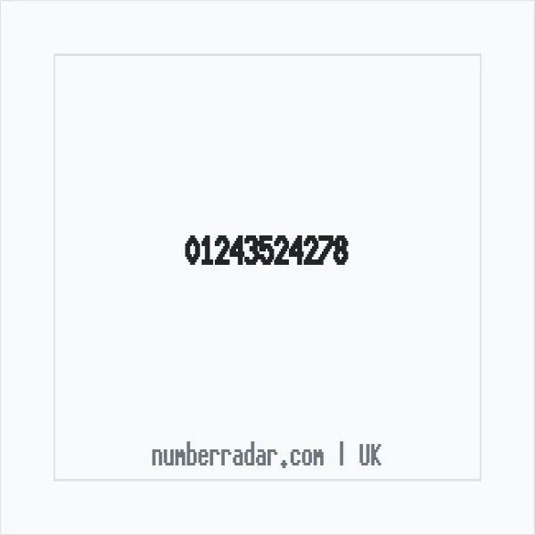 Reverse number check for +44 1243 524278 — who called me?